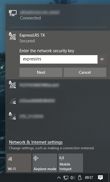 TX Wi-Fi network