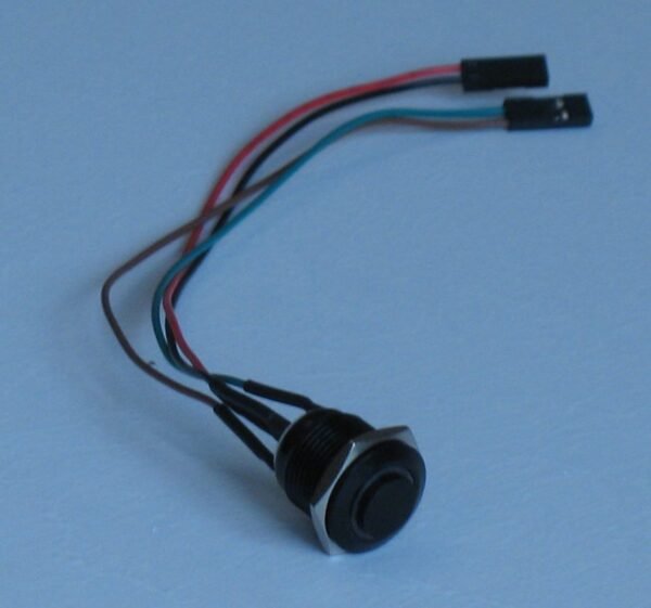 Push button (cabled) - Black aluminium - Luminous - Image 4