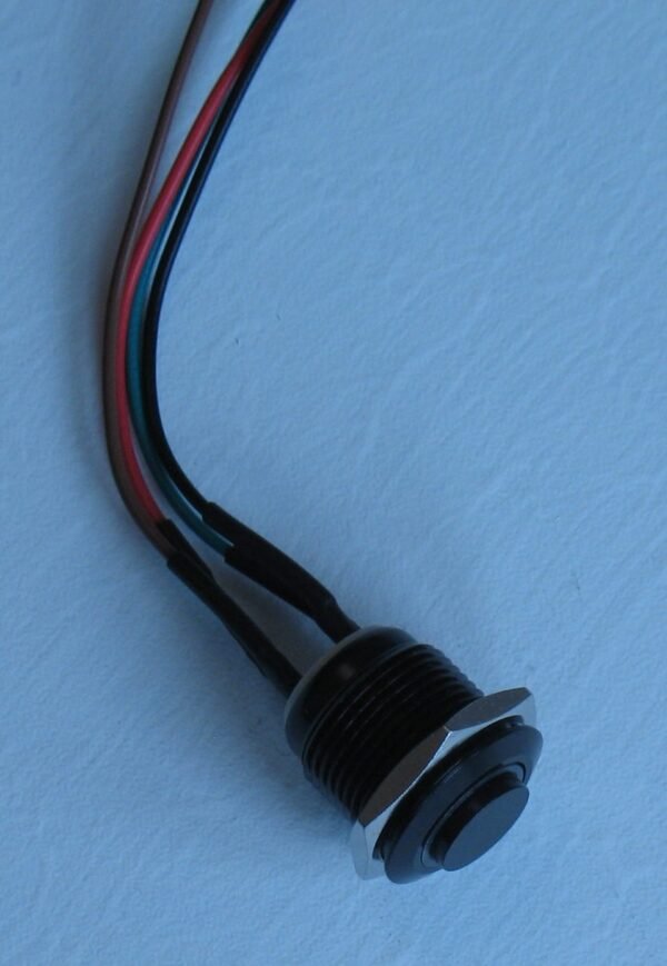Push button (cabled) - Black aluminium - Luminous - Image 3