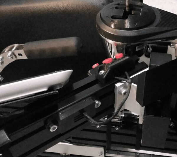 HSR Mini Button boxes installed close to the gear shifter