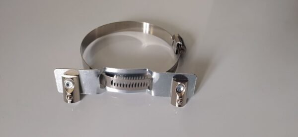 Mounted clamping collar parts assembled