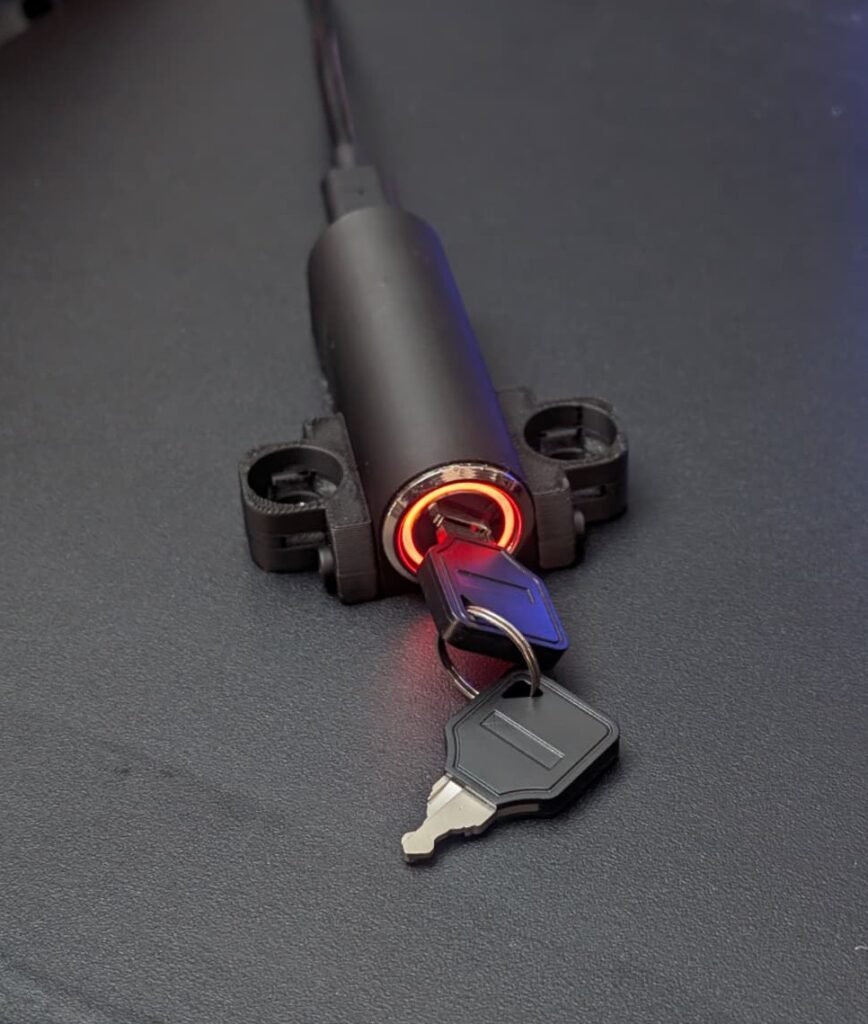 Key Start App has a LED