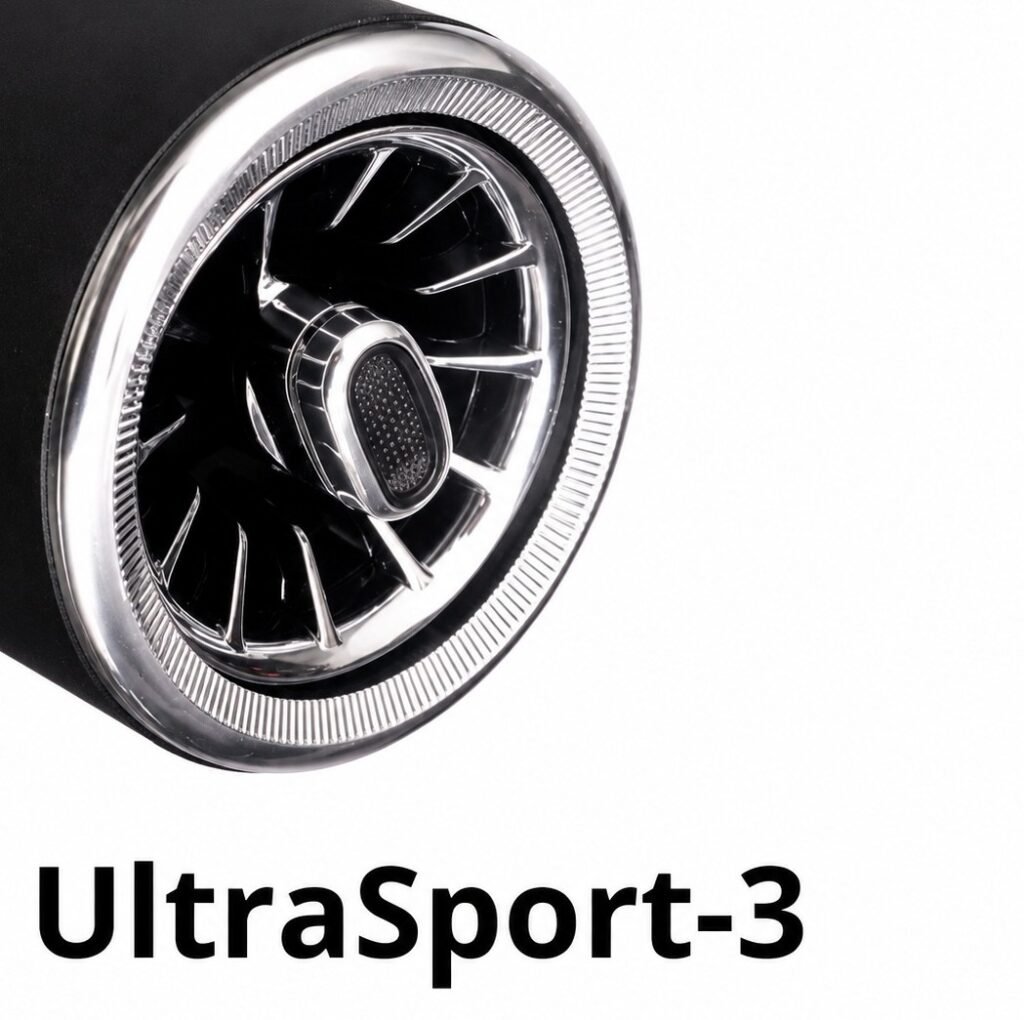 ULTRAWIND SPORT wind simulator — colour finish detail, chrome air outlet