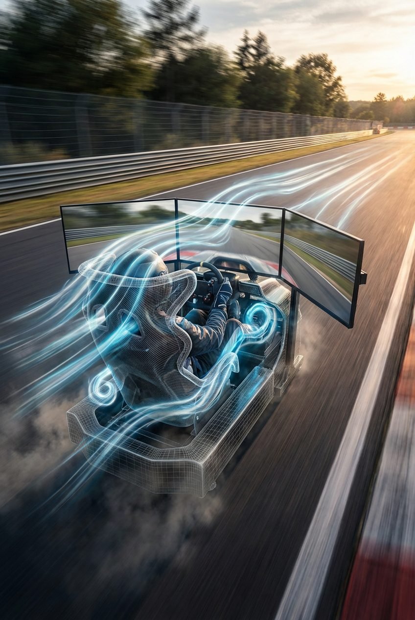 HSR Simulator Wind System on track