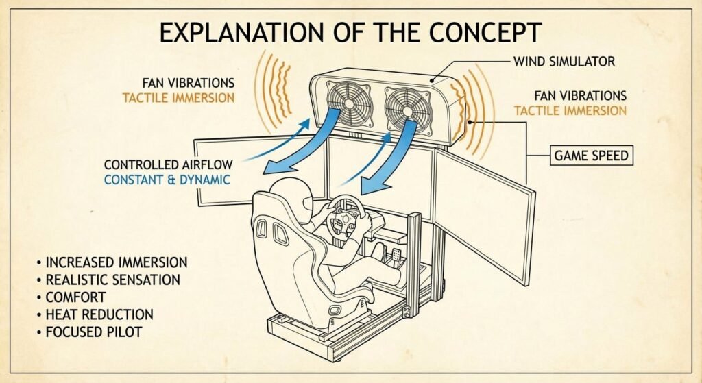 Wind simulator concept explained