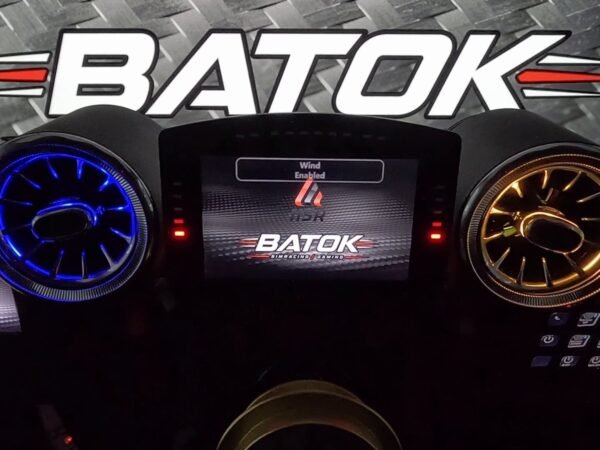 UltraWind RGB air outlets lit blue and orange